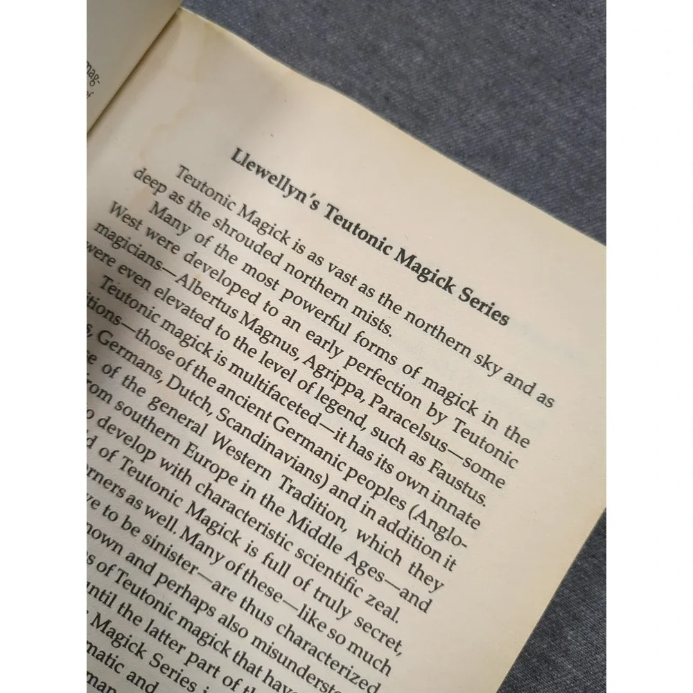1994 Rune Might Edred Thorsson First Edition Secret Practices German Magicians‎